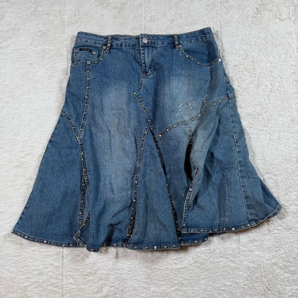 Vintage Y2K Plush Rhinestone Women’s Mini Skirt